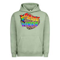 Pigment Oil Green pride vibes Urban Hoodie - FaDigitalArtStudio