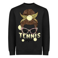 Black tennis mom Heavyweight Sweatshirt - MaliasSmallBusiness