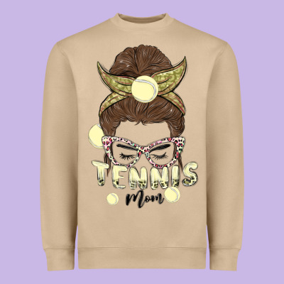Tennis Mom Heavyweight Sweatshirt Designed By Maliassmallbusiness