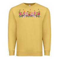 Antique Gold wild flowers Premium Sweatshirt - TumblerDesignByShophia