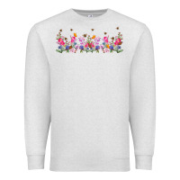 Oatmeal Heather wild flowers Premium Sweatshirt - TumblerDesignByShophia