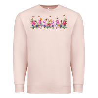Pale Pink wild flowers Premium Sweatshirt - TumblerDesignByShophia