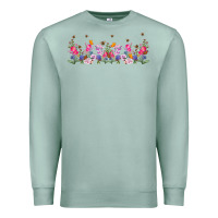 Seafoam wild flowers Premium Sweatshirt - TumblerDesignByShophia