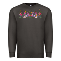Smoke wild flowers Premium Sweatshirt - TumblerDesignByShophia