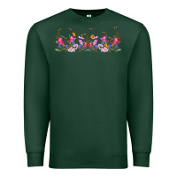 Sports Green wild flowers Premium Sweatshirt - TumblerDesignByShophia
