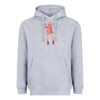 Heather Grey colorful girl Heavyweight Hoodie - TumblerDesignByShophia