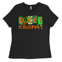 Black Lucky charm st. patricks day Ladies Tee - Neo Western