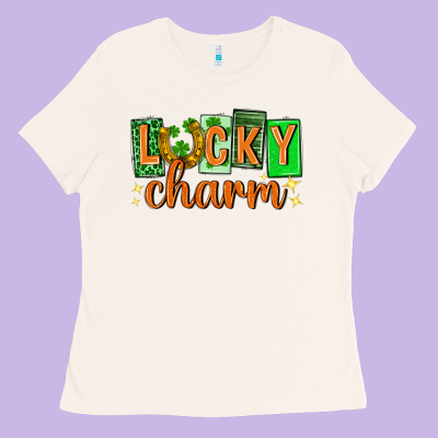 Lucky Charm St. Patricks Day Ladies Tee Designed By Neo Western