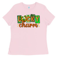 Bubblegum Pink Lucky charm st. patricks day Ladies Tee - Neo Western