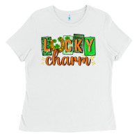White Lucky charm st. patricks day Ladies Tee - Neo Western