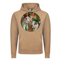 Vintage Coffee Baby Goats Christmas Vintage Hoodie - RanaPortraitStore