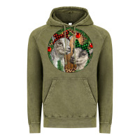 Vintage Olive Baby Goats Christmas Vintage Hoodie - RanaPortraitStore
