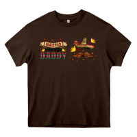Chocolate Brown nacho average daddy libbey glass Heavy Core Tee - HRA Design Shop