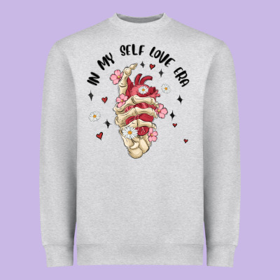 In My Self Love Era Heavyweight Sweatshirt Designed By Maliassmallbusiness