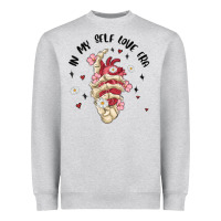 Heather Grey in my self love era Heavyweight Sweatshirt - MaliasSmallBusiness