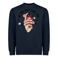 Navy in my self love era Heavyweight Sweatshirt - MaliasSmallBusiness