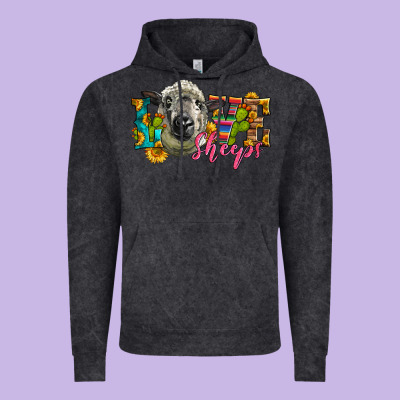 Western Love Sheeps Vintage Hoodie Designed By Lillyallendesigns