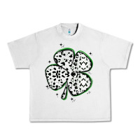 Lunar Rock four leaf clover dalmatian print grunge Urban Heavy Tee - MaliasSmallBusiness