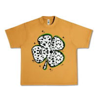 Peanut Butter four leaf clover dalmatian print grunge Urban Heavy Tee - MaliasSmallBusiness