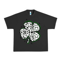 Pigment Black four leaf clover dalmatian print grunge Urban Heavy Tee - MaliasSmallBusiness