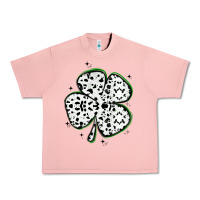 Salmon four leaf clover dalmatian print grunge Urban Heavy Tee - MaliasSmallBusiness