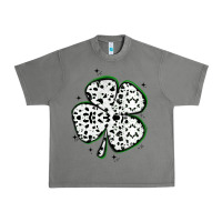 Tornado four leaf clover dalmatian print grunge Urban Heavy Tee - MaliasSmallBusiness