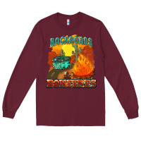 Burgundy backroads and bonfire Long Sleeve Tee - NancyCooperArtShop