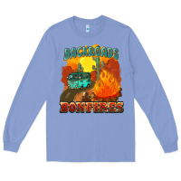 Colony Blue backroads and bonfire Long Sleeve Tee - NancyCooperArtShop