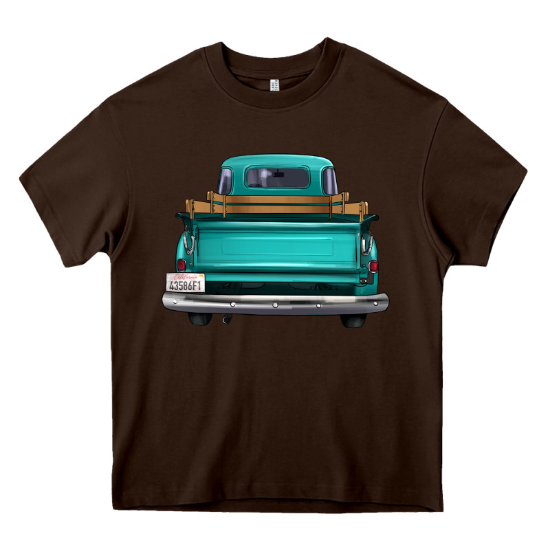 Western Truck Back View 2 Heavy Core Tee by FaDigitalArtStudio | Teevron