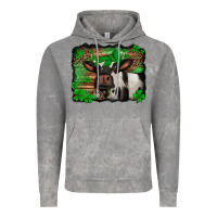 Cloud Rock st Patricks cow with leopard background holstein cow Vintage Hoodie - Jasminsmagicworld