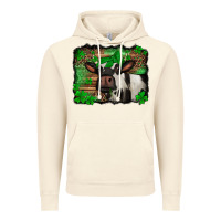 Vintage Artic st Patricks cow with leopard background holstein cow Vintage Hoodie - Jasminsmagicworld