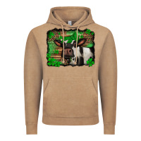 Vintage Coffee st Patricks cow with leopard background holstein cow Vintage Hoodie - Jasminsmagicworld