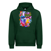 Forest Green Love pride Urban Hoodie - FaDigitalArtStudio