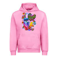 Fuchsia Pink Love pride Urban Hoodie - FaDigitalArtStudio
