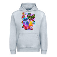 Heather Grey Love pride Urban Hoodie - FaDigitalArtStudio