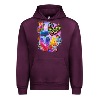 Mauve Wine Love pride Urban Hoodie - FaDigitalArtStudio