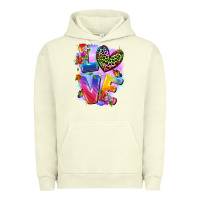 Pigment Pistachio Love pride Urban Hoodie - FaDigitalArtStudio