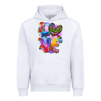 White Love pride Urban Hoodie - FaDigitalArtStudio