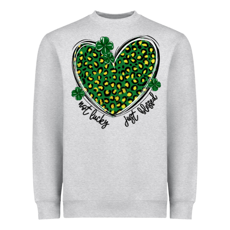 Not Lucky Just Blessed Heavyweight Sweatshirt by MaliasSmallBusiness | Teevron