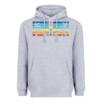 Heather Grey retro summer Heavyweight Hoodie - TumblerDesignByShophia