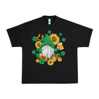 Black st patrick's day shamrock sunflowers gnome Urban Heavy Tee - MaliasSmallBusiness