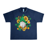 Navy st patrick's day shamrock sunflowers gnome Urban Heavy Tee - MaliasSmallBusiness
