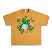 Peanut Butter st patrick's day shamrock sunflowers gnome Urban Heavy Tee - MaliasSmallBusiness
