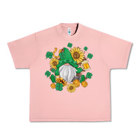 Salmon st patrick's day shamrock sunflowers gnome Urban Heavy Tee - MaliasSmallBusiness
