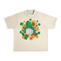Sandshell st patrick's day shamrock sunflowers gnome Urban Heavy Tee - MaliasSmallBusiness
