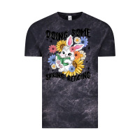 Cloud Black doing some spring reading Vintage Tee - MaliasSmallBusiness