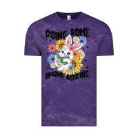 Cloud Purple doing some spring reading Vintage Tee - MaliasSmallBusiness