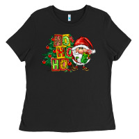 Black ho ho ho santa gnomes Ladies Tee - FaDigitalArtStudio