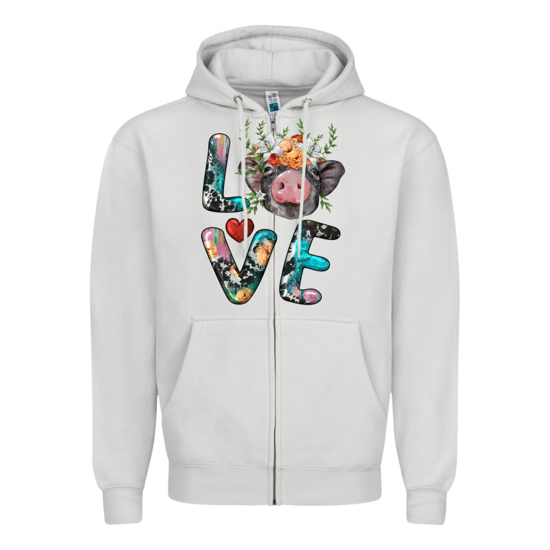 Pig Love Zipper Hoodie by BarkalooDesign | Teevron