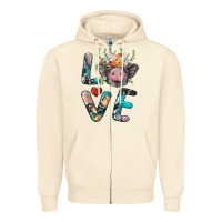 Sandshell pig love Zipper Hoodie - BarkalooDesign